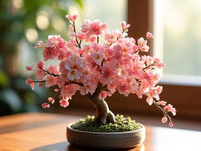 粘土製の季節の花のインテリア
